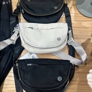 lululemon athletica Black and White Crossbody Bag